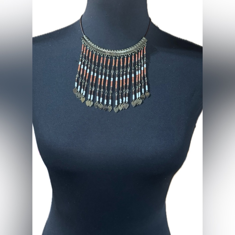 SHYANNE- Bohemian Beaded Necklace and Earring Set